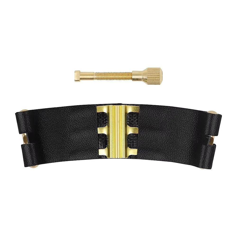 Abraçadeira para Boquilha Longsheng em Couro com Cobre Durável para Sax Alto Soprano Tenor
