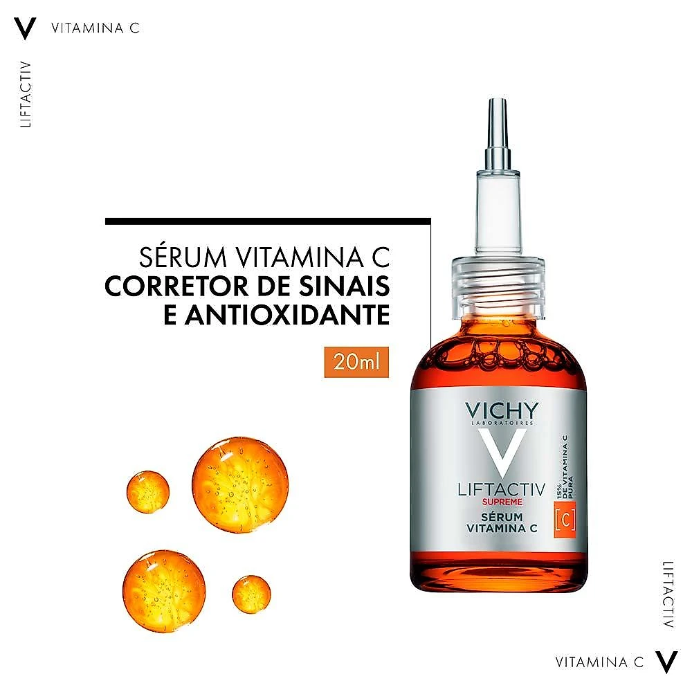 Sérum facial antioxidante vichy liftactiv supreme vitamina c 20ml