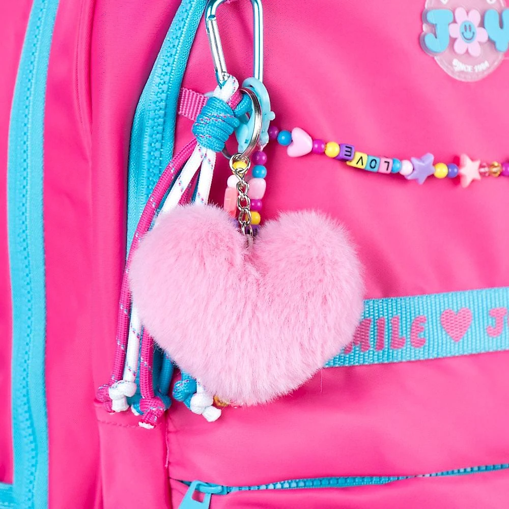 Mochila de Rodinha Infanto Juvenil Feminina BG Joy Rosa Rosa