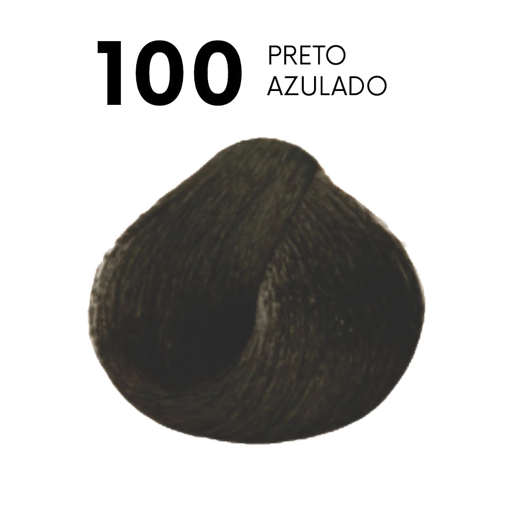 Miniatura Haskell Tons Pretos Kit – Tonalizante + Tratamento pós + Emulsão + Luvas + Folheto 100 Preto Azul