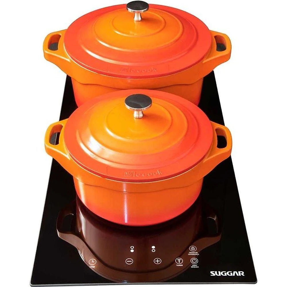 Cooktop De Indução 2 Zonas De Aquecimento Suggar 220V