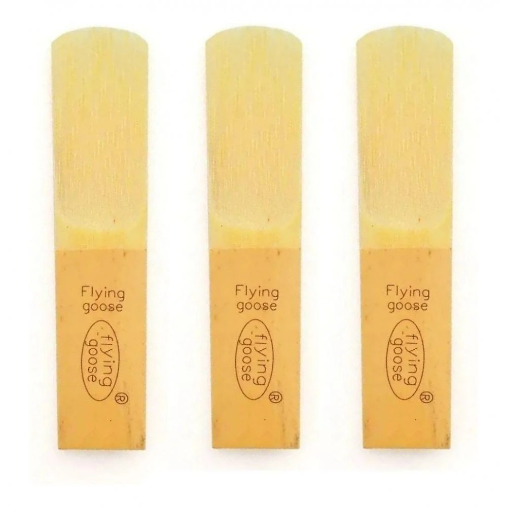 Palheta para Sax Alto Kit 3 Palhetas Flying Goose Número 2.5 Acabamento Fino