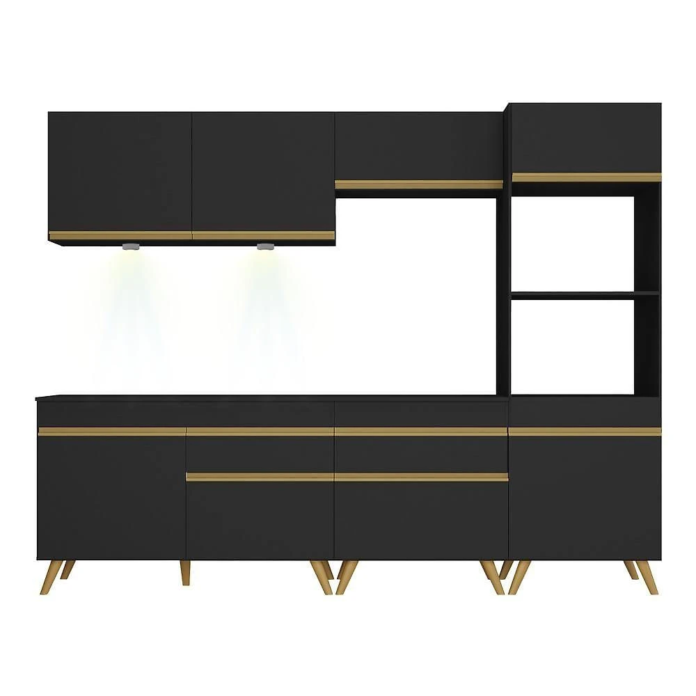 Cozinha Completa 5 Peças Com Leds Mp2035 Veneza Up