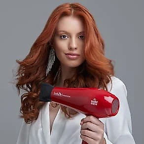 Secador de Cabelos GA.MA Italy Lichia Ceramic Íon Motor AC Profissional 2100W - Vermelho 110V