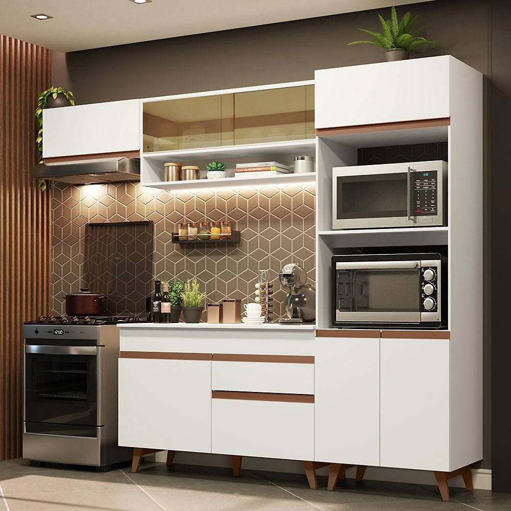 Armário de Cozinha Completa Reims Madesa 260cm Reims Madesa 07