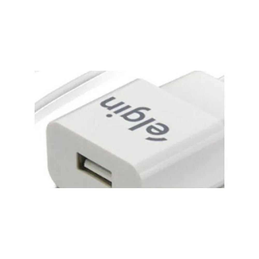 Kit Carregadores Elgin USB com Cabo Micro USB 1M Bivolt 5V 1A Branco 1 Unidade