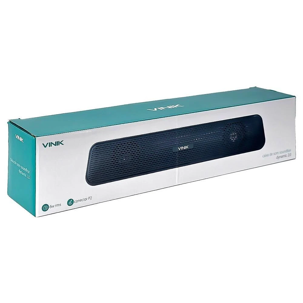Caixa De Som Soundbar Vinik Dynamic 2.0 6w - Vspksbdyk6w