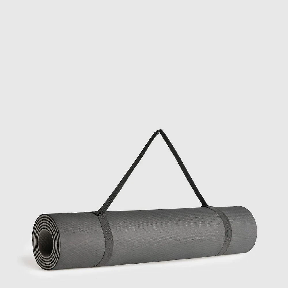 Tapete para Yoga Mat 1 e 70m X 55cm X 5mm com Amortecimento em E.V.A Cinza OEM