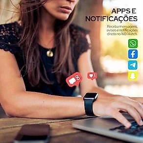 Smartwatch Geonav WB Tela 1,85" 45mm 24 Modos Esportivos Fitness Tracker Rosa