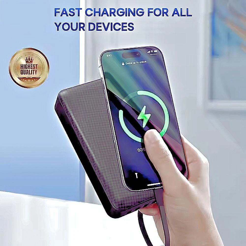 Carregador portátil power bank 10000mah com 04 saídas usb