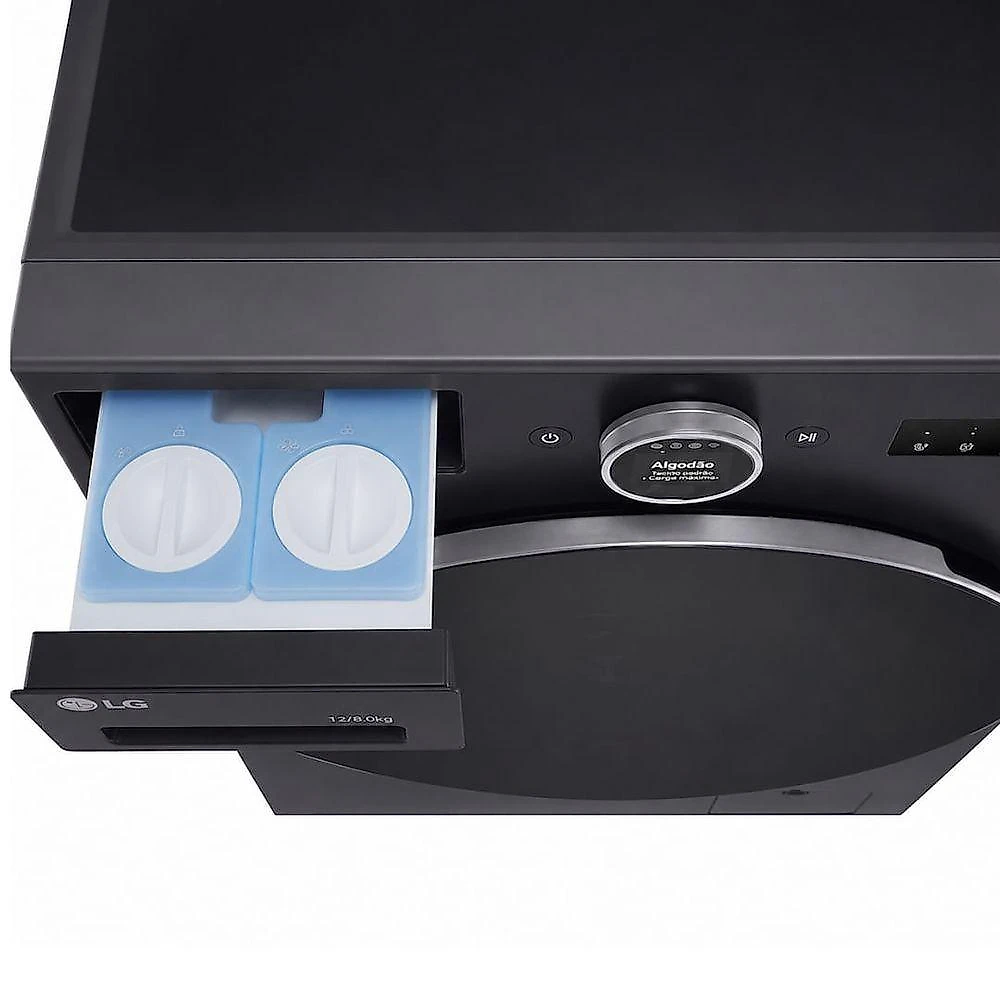 Lava e Seca Smart LG WD18GNTS6B 18kg IA Black Inox 110V