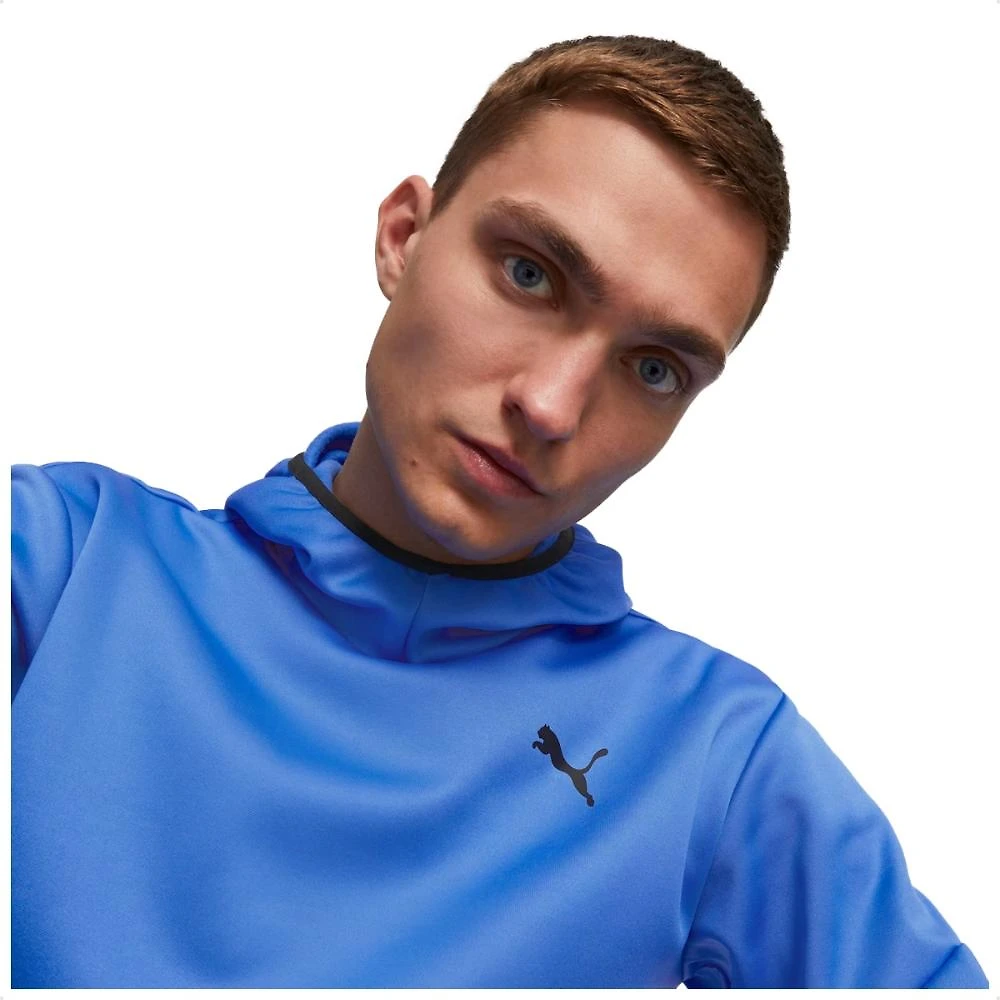 Miniatura Jaqueta Moletom Puma Train All Day Pwrfleece Masculina Azul / Azul - G