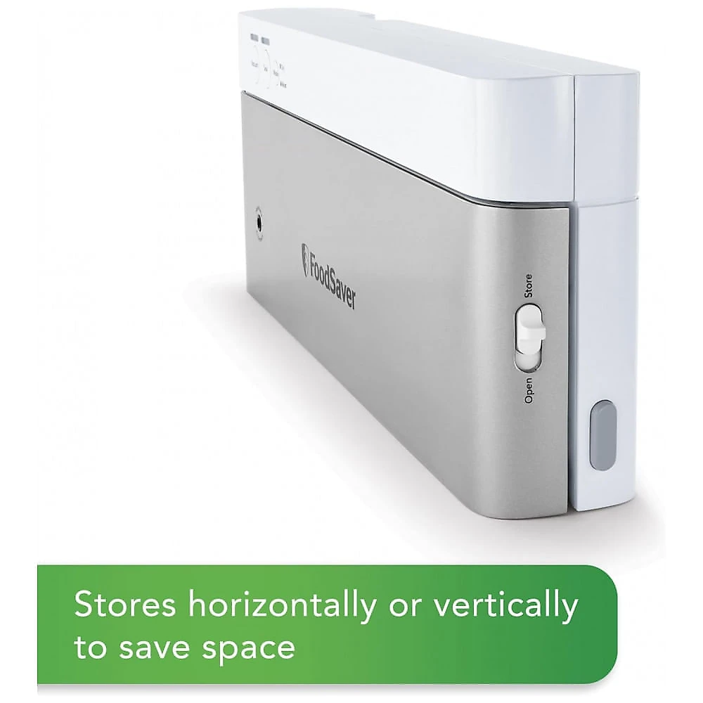 Seladora a Vácuo Automática para Alimentos Secos e Úmidos com Controle Digital, 110V, FoodSaver, Branca
