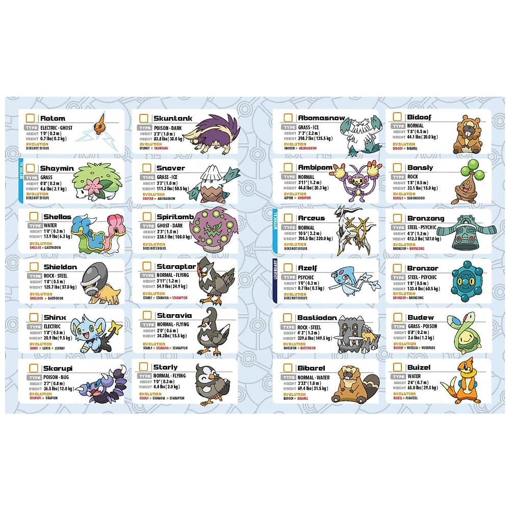 Brinquedo eletrônico Pokemon Trainer Guess Sinnoh Edition com Poké Bola de luz e som e guia de campo para adivinhar 107 Pokémon