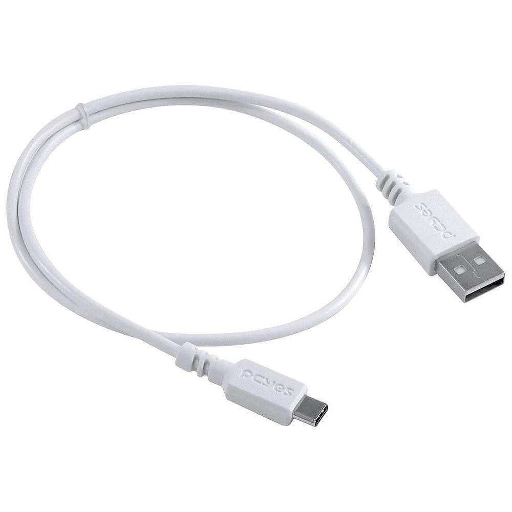 Cabo Usb A 2.0 Para Usb Tipo C 50cm Branco - Puacb-05