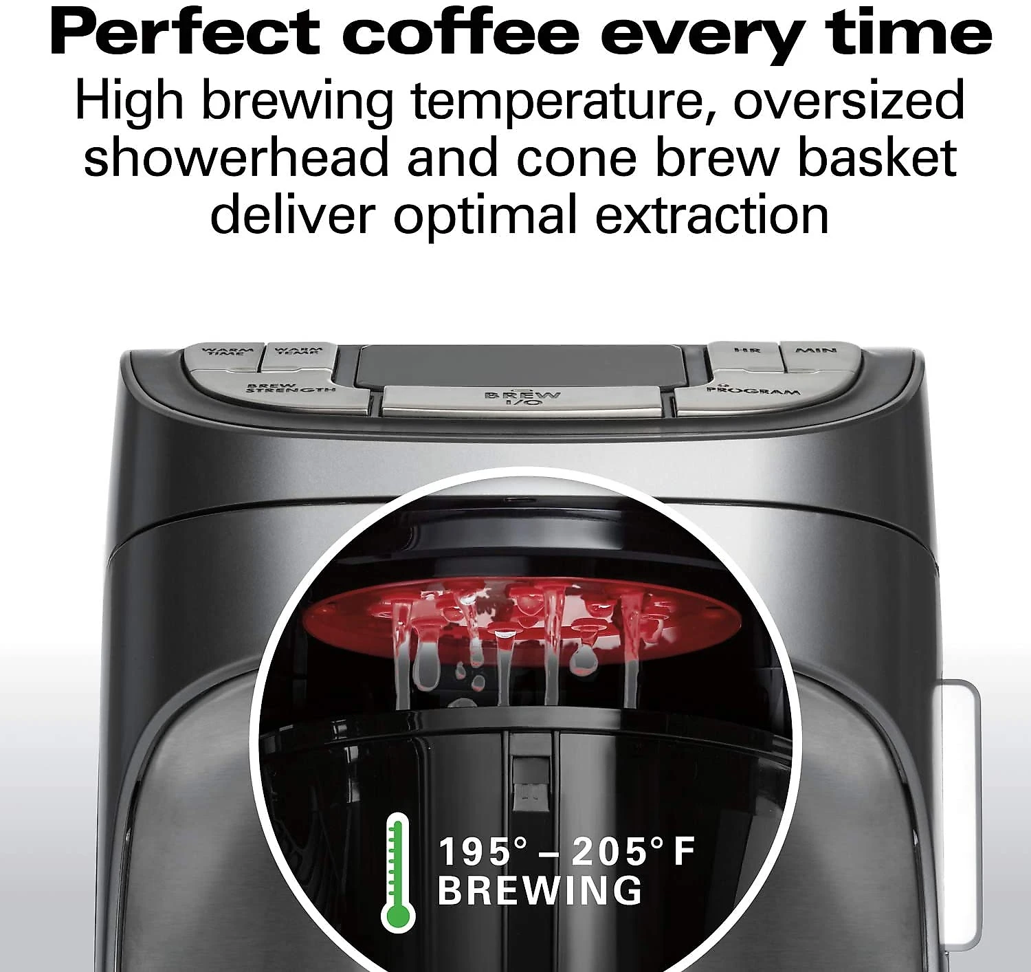 Hamilton Beach Cafeteira Programável 17L com Tela LCD 1350W110V Prata