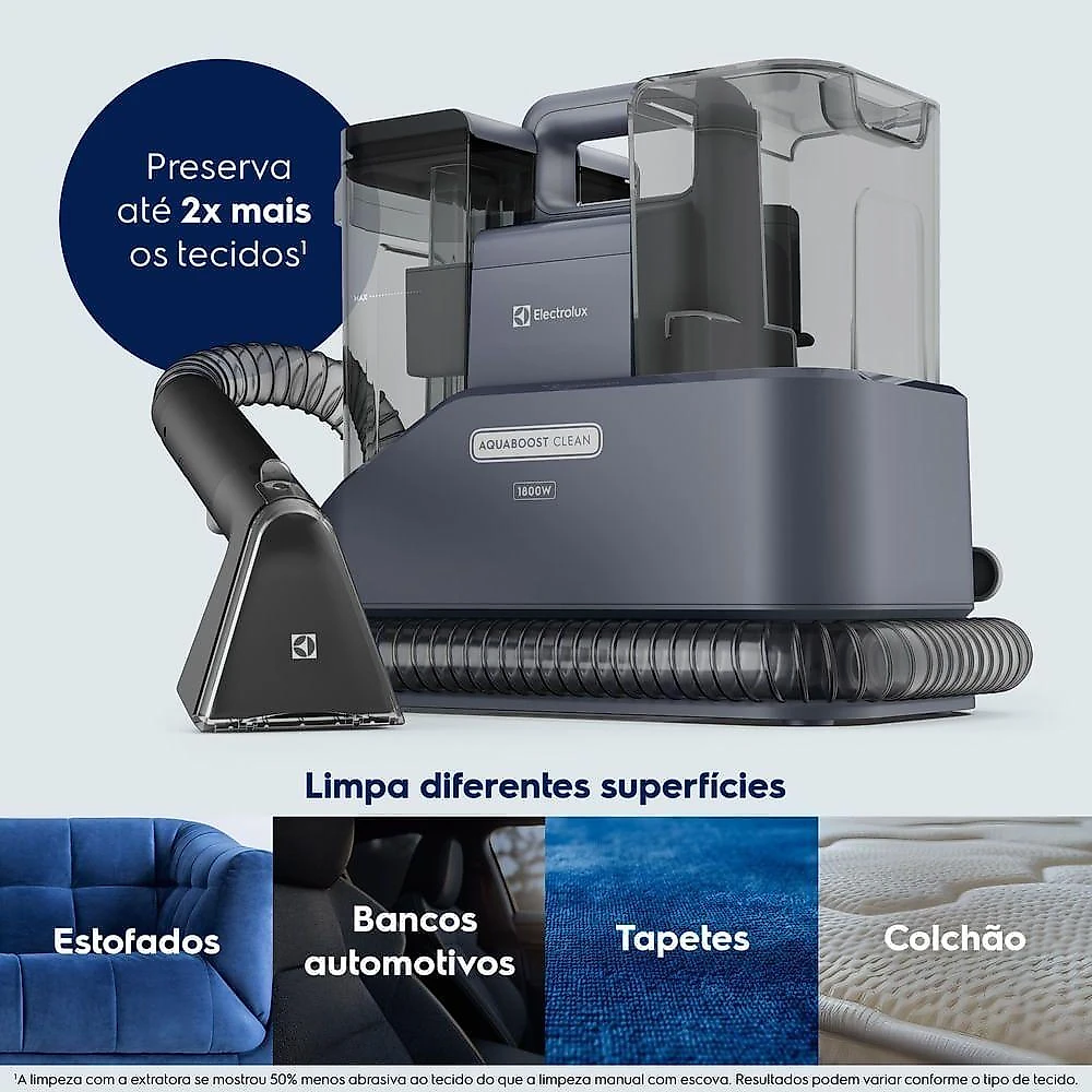 Extratora de Sujeira Portátil Electrolux ESC10 3 em 1 Acquaboost Clean Azul 1800W 220V