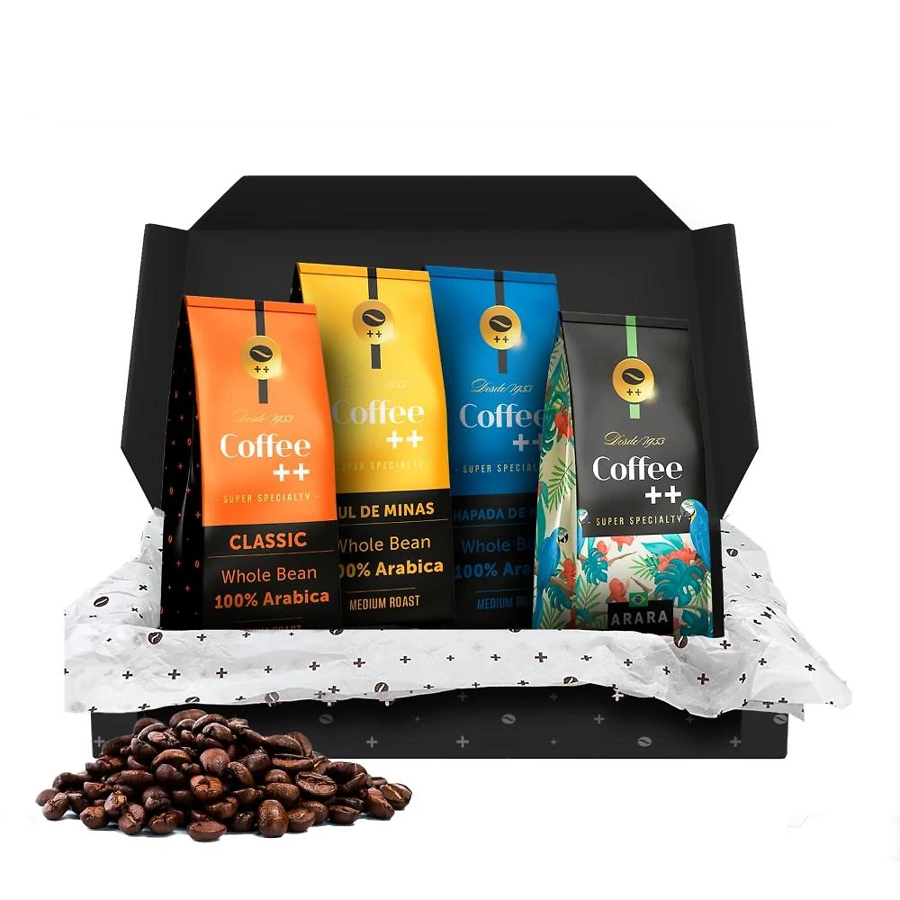 Kit 4 Pacotes Café Especial Em Grãos Coffee Mais Variedades