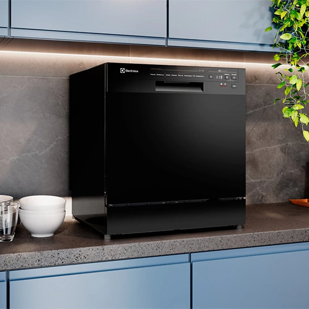 Lava Louça LP08E 8 Serviços com Programa Lava e Seca 50 min Electrolux Preto - 110V
