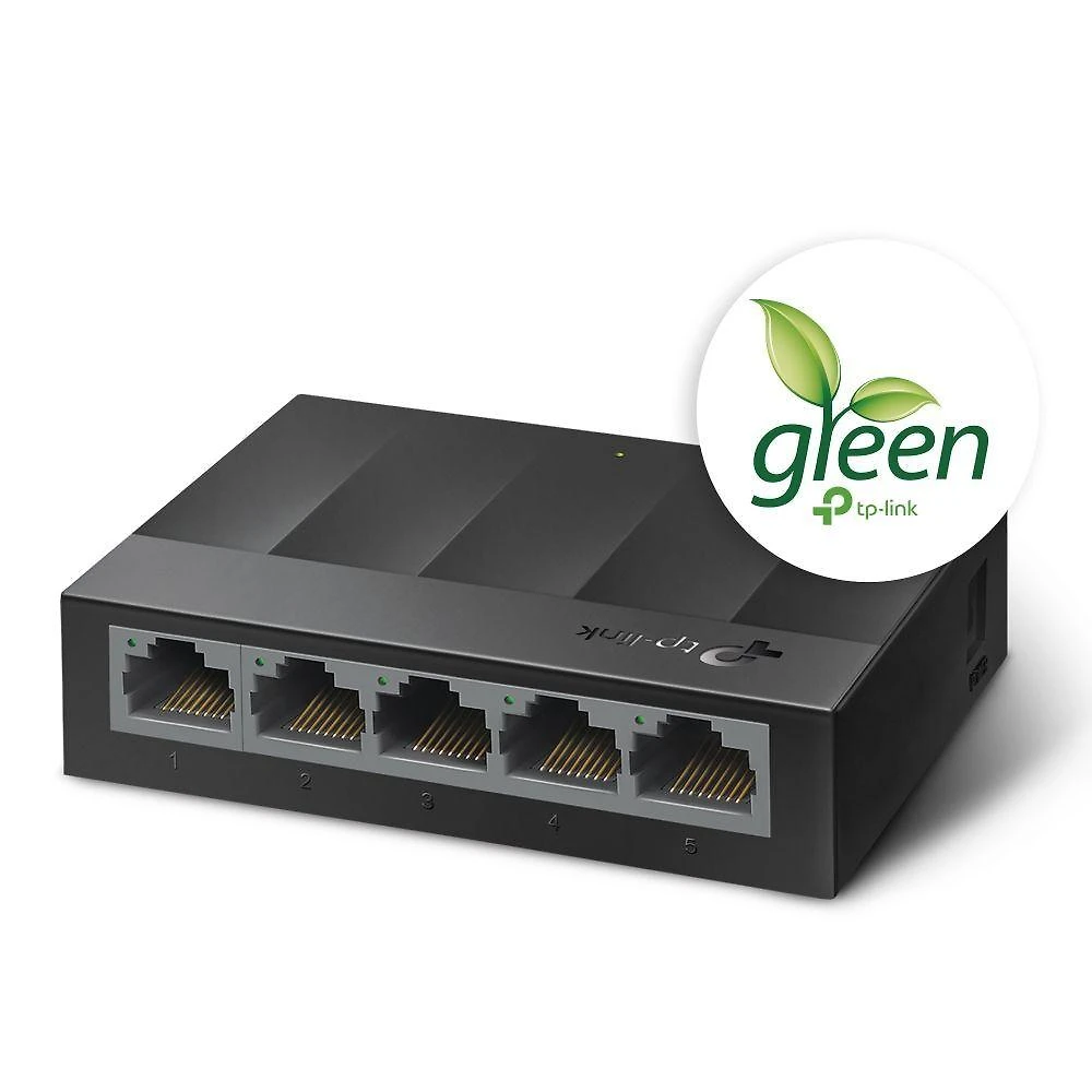 Switch Gigabit 5 Portas LS1005G 10-100-1000Mbps Comutação 10Gbps Eficiente TP-Link