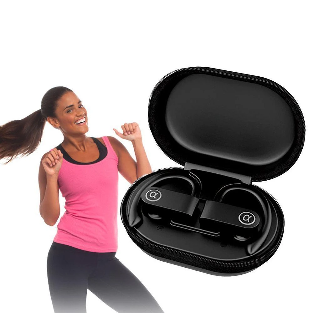 Fone de ouvido bluetooth sem fio gancho esporte corrida ciclismo fnb21 agold pro