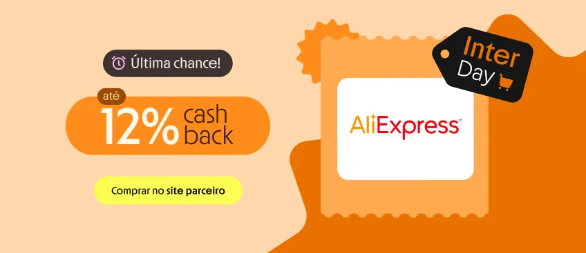 ALIEXPRESS com até 12% de cashback 