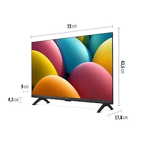 Smart TV 32" LG HD 32LR600BPSA com processador a5 Ger 6 AI, Alexa integrado, LG Channels, WebOS 23