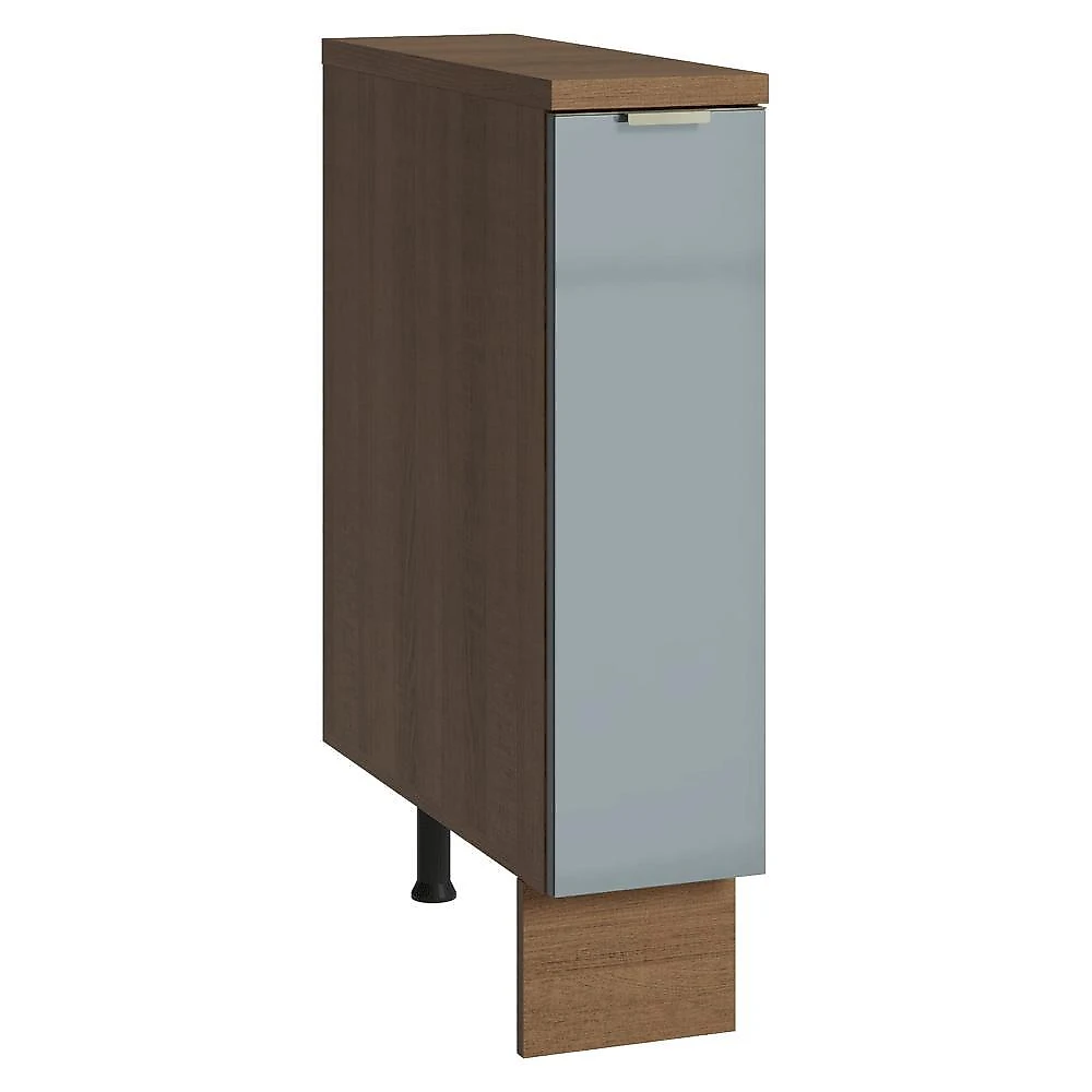 Balcão porta-temperos 20 cm 1 porta lux madesa branco/cinza