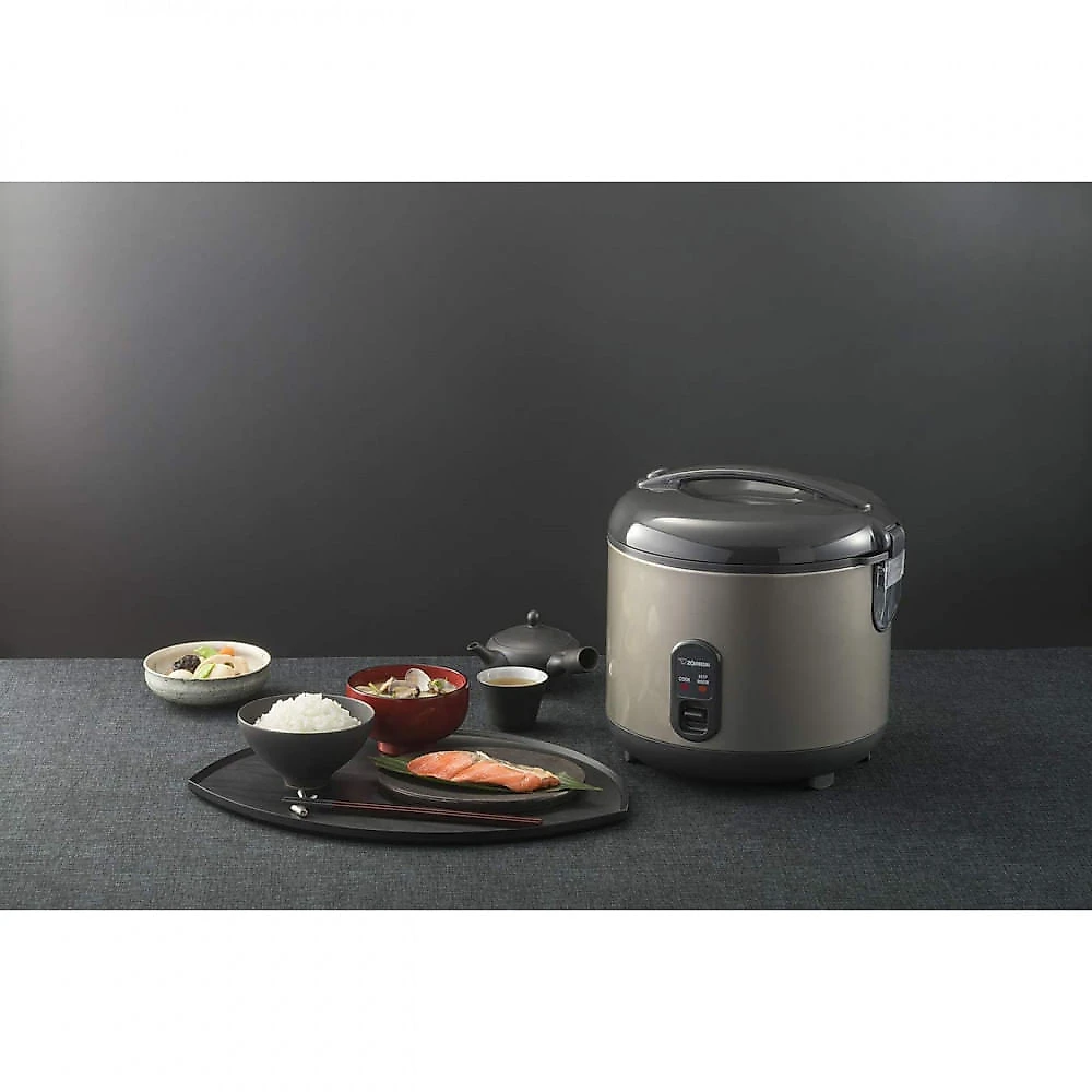 Zojirushi NSRPC18HM Panela de Arroz Elétrica 24L Multifuncional com Desligamento Automático 110V Cinza