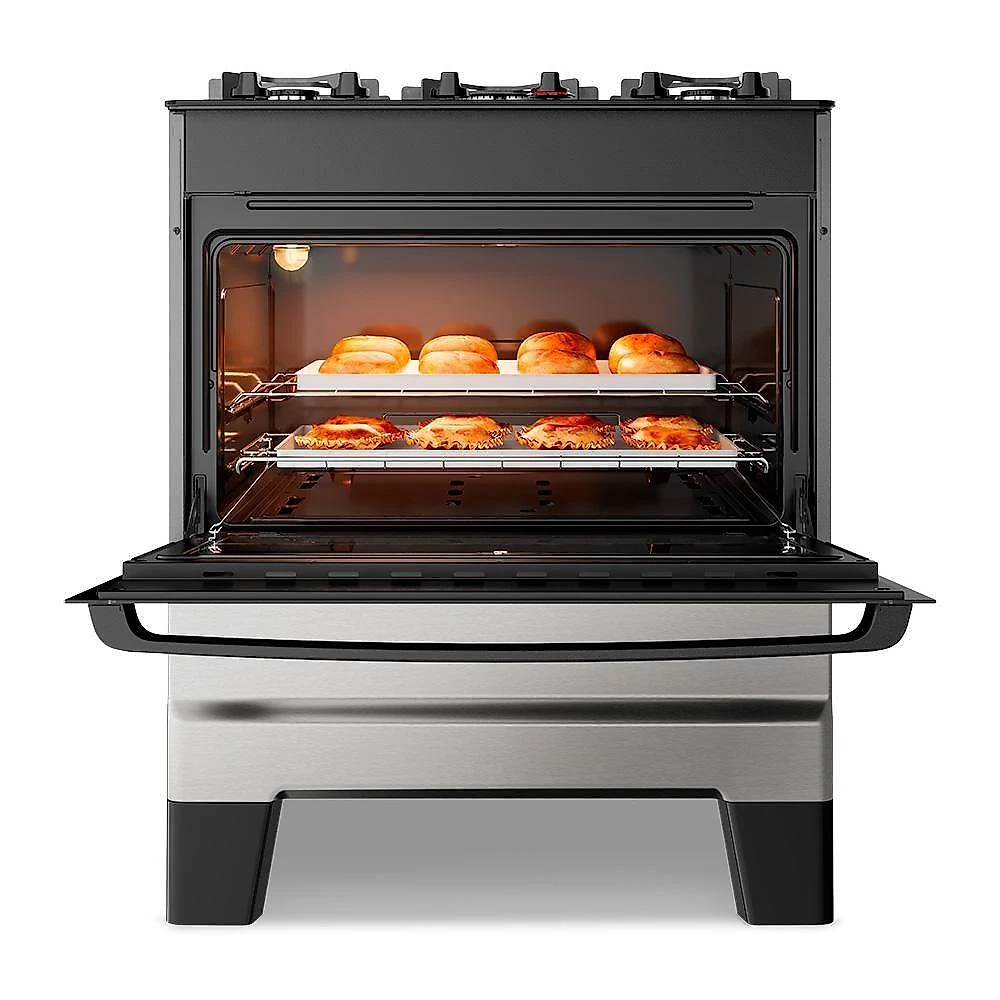 Fogão A Gás Mesa De Vidro Limpa Esmaltec Ideal Master Glass T5vfi Inox 5 Bocas Bivolt