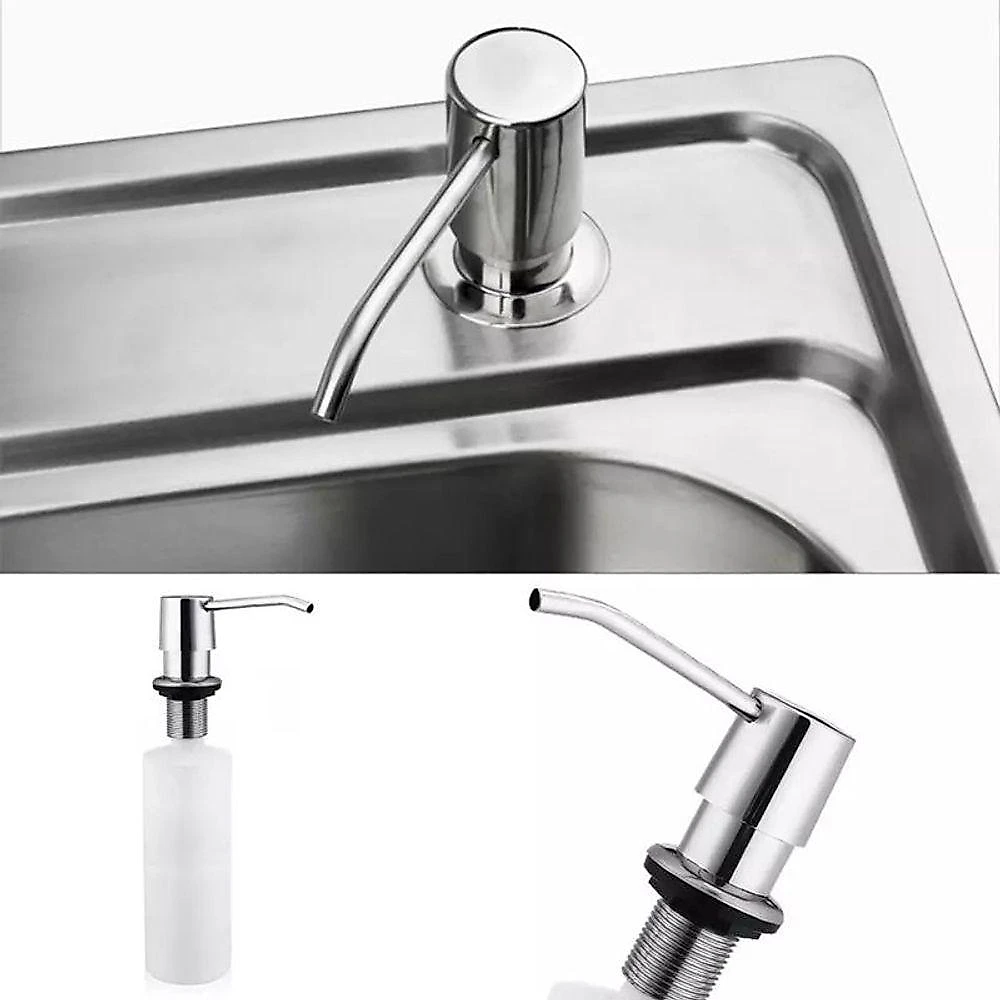 Dispenser Dosador Embutir Kit 18 Un Sabonete Liquido Sabao Detergente Cozinha Pia Banheiro Lavabo