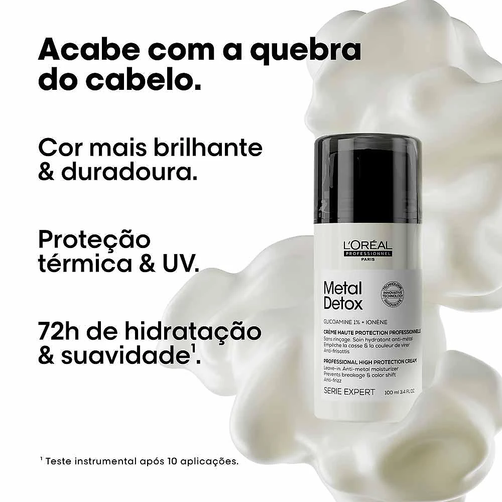 L'oréal professionnel metal detox leave-in creme de alta proteção 100ml