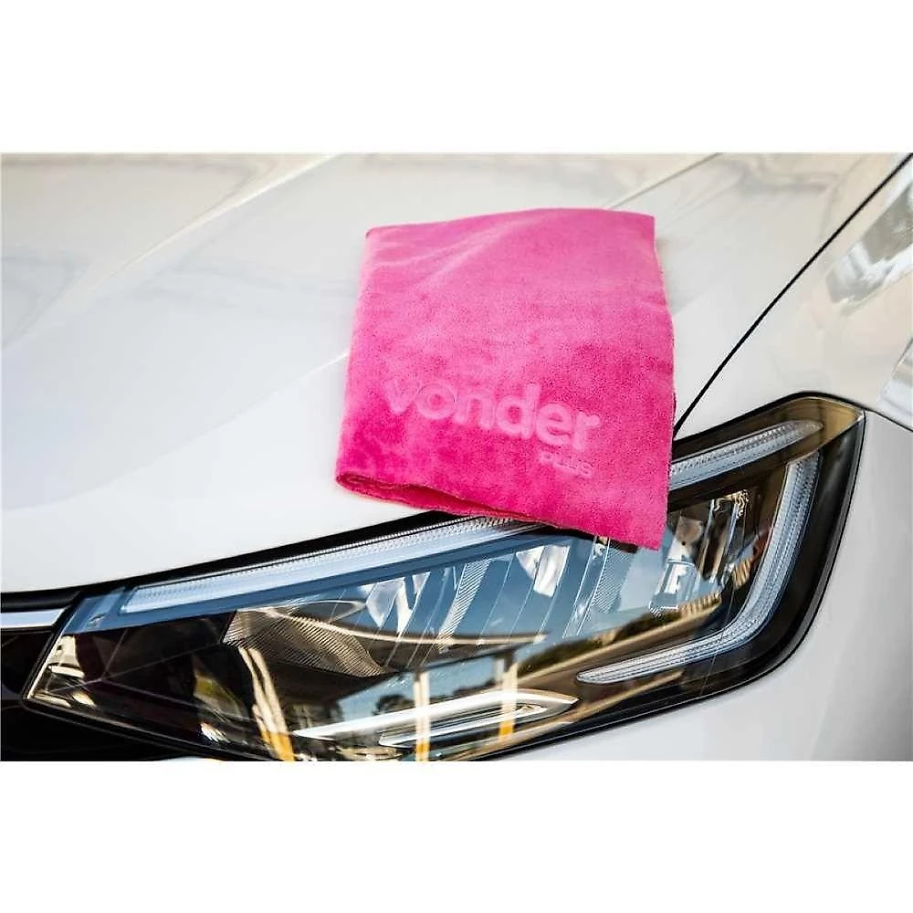 Toalha 40x60cm 400gsm Microfibra Rosa Vonder Plus