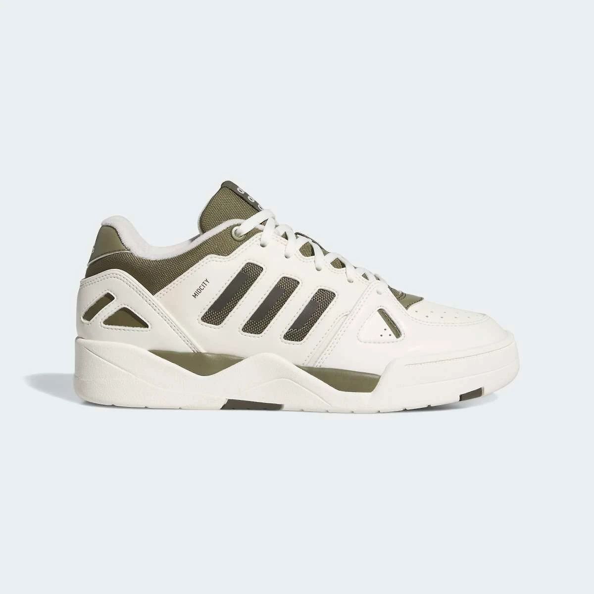 Miniatura Tênis Adidas Midcity Low Masculino Branco+Marrom - 34