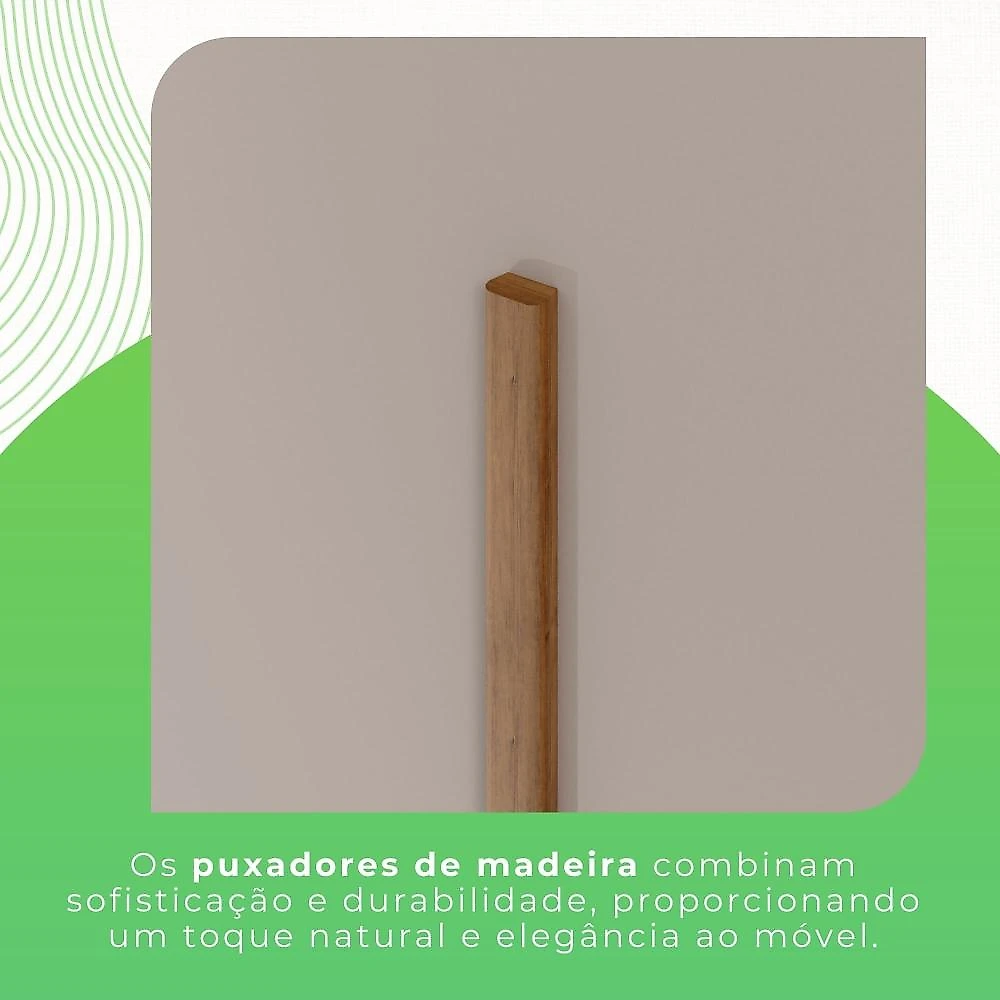 Guarda Roupa Casal 3 Portas com Espelho 4 Gavetas Costa Rica Sallêto Móveis