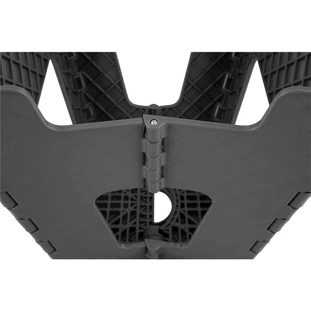 Banqueta plástica dobrável 360 mm cinza vonder