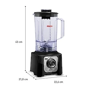 Liquidificador Arno Power Max LN65 Comfort Control 15 Velocidades 1400W - Preto 110V