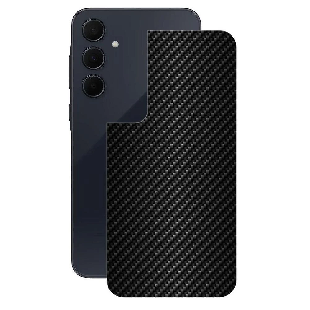 Película Para Samsung Galaxy A55 5g - Traseira De Fibra De Carbono Preta - Gshield