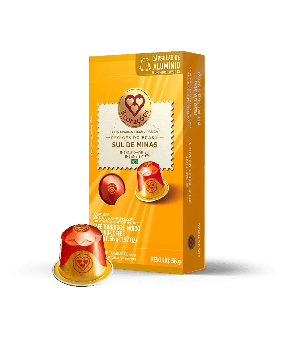 Cápsula de Café Compatíveis Nespresso® Sul de Minas 3 Corações