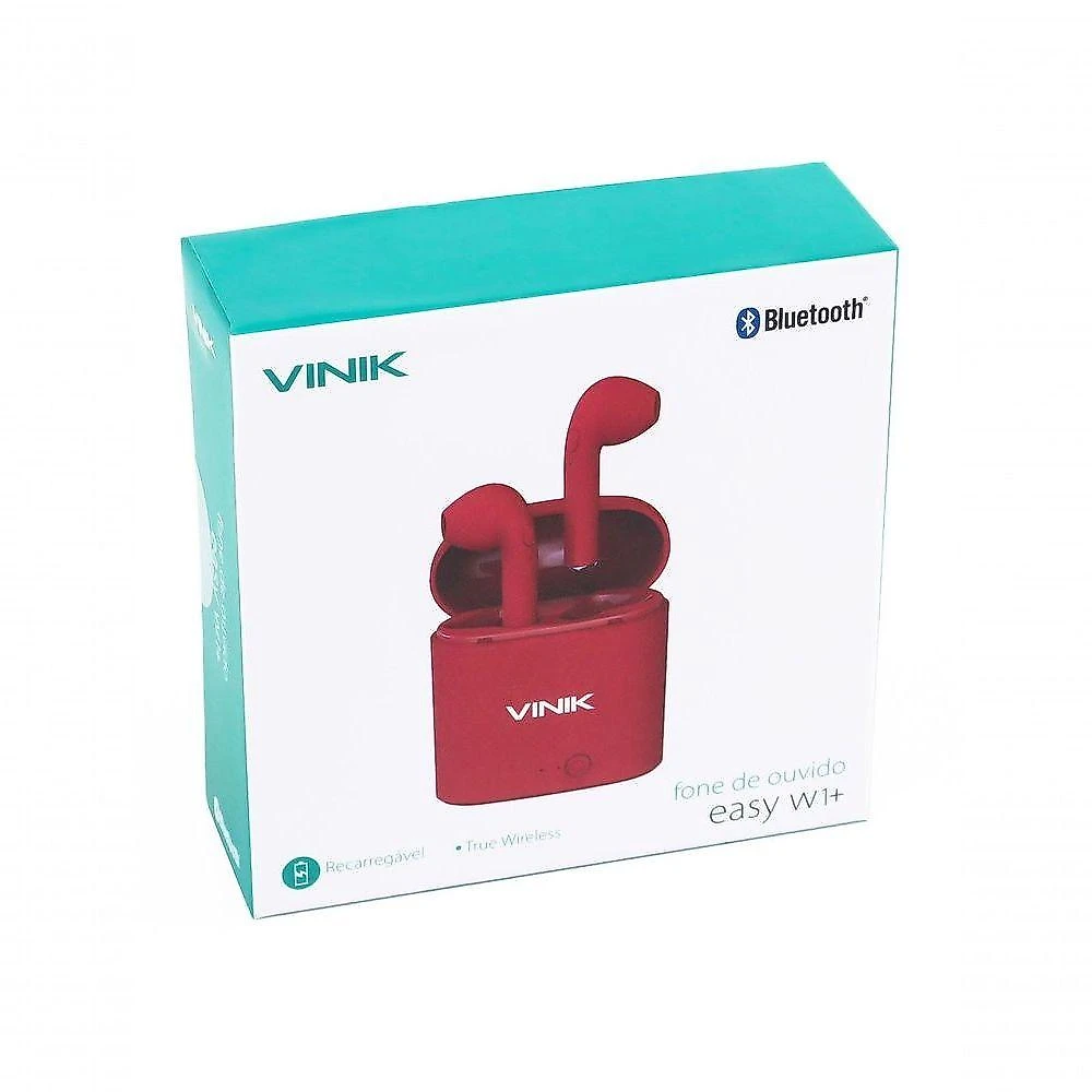 Fone de Ouvido Bluetooth Vinik Easy W1+ TWS True Wireless Estéreo Real com V5.0+EDR