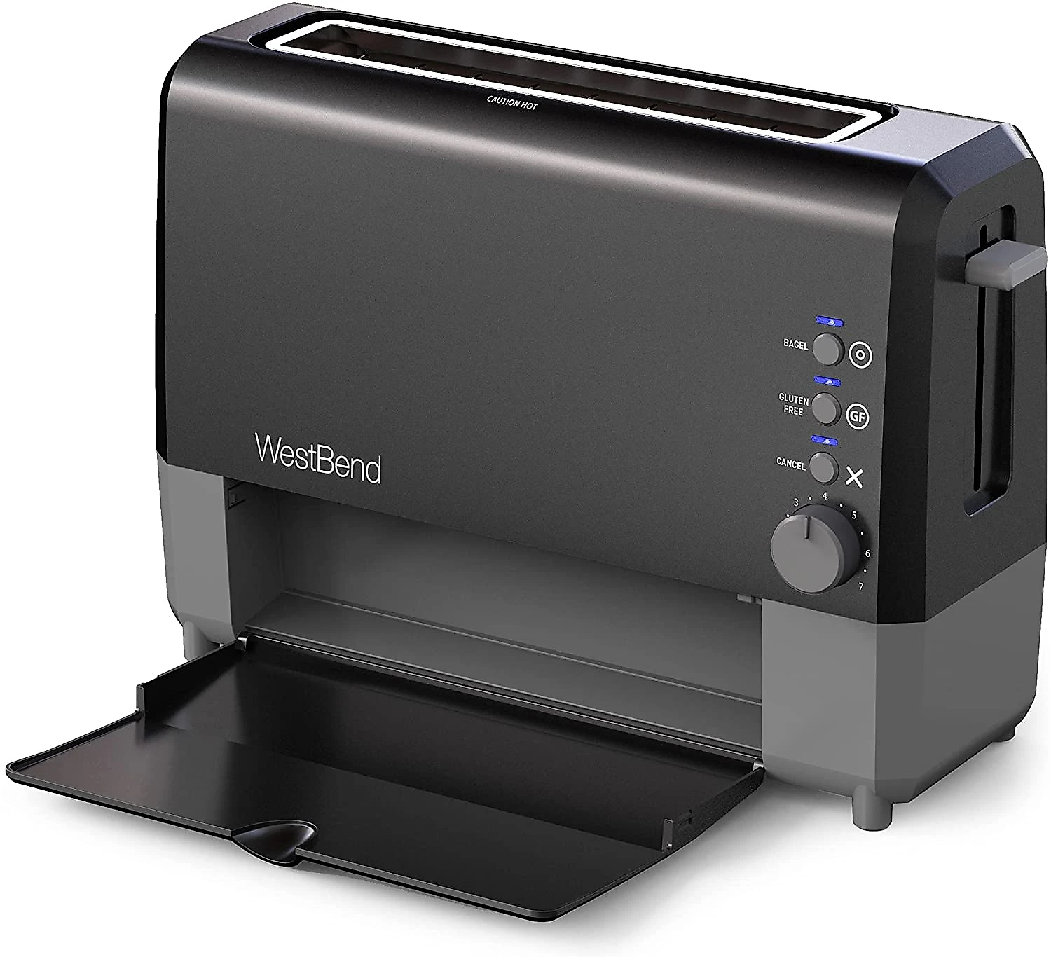 West Bend 77224 Torradeira de 2 Fatias com 7 Níveis 1400W110V Preto