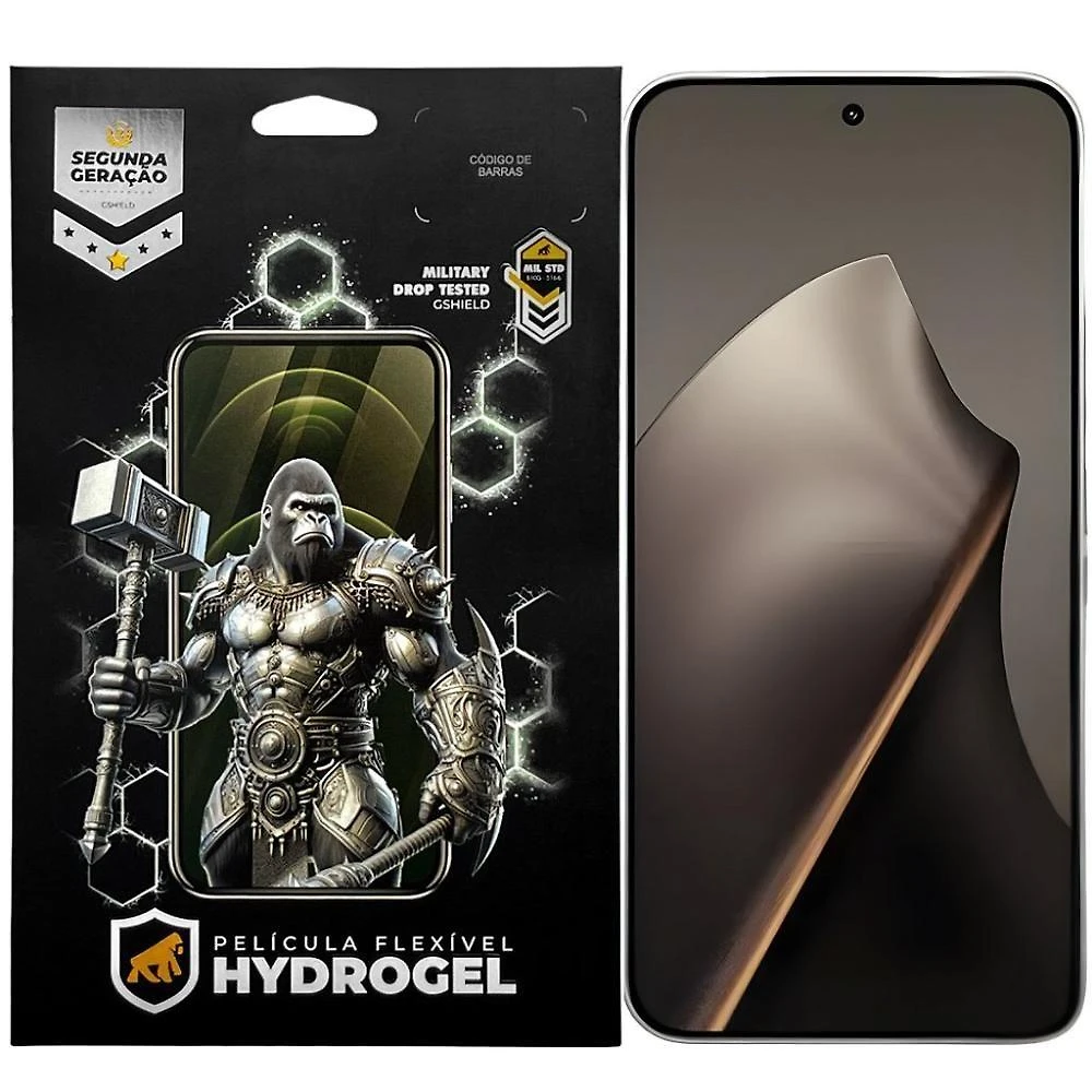 Película de Proteção para Celular Gshield Xiaomi 15T Resistência Avançada Hidro Nano Pet e TPU Soft