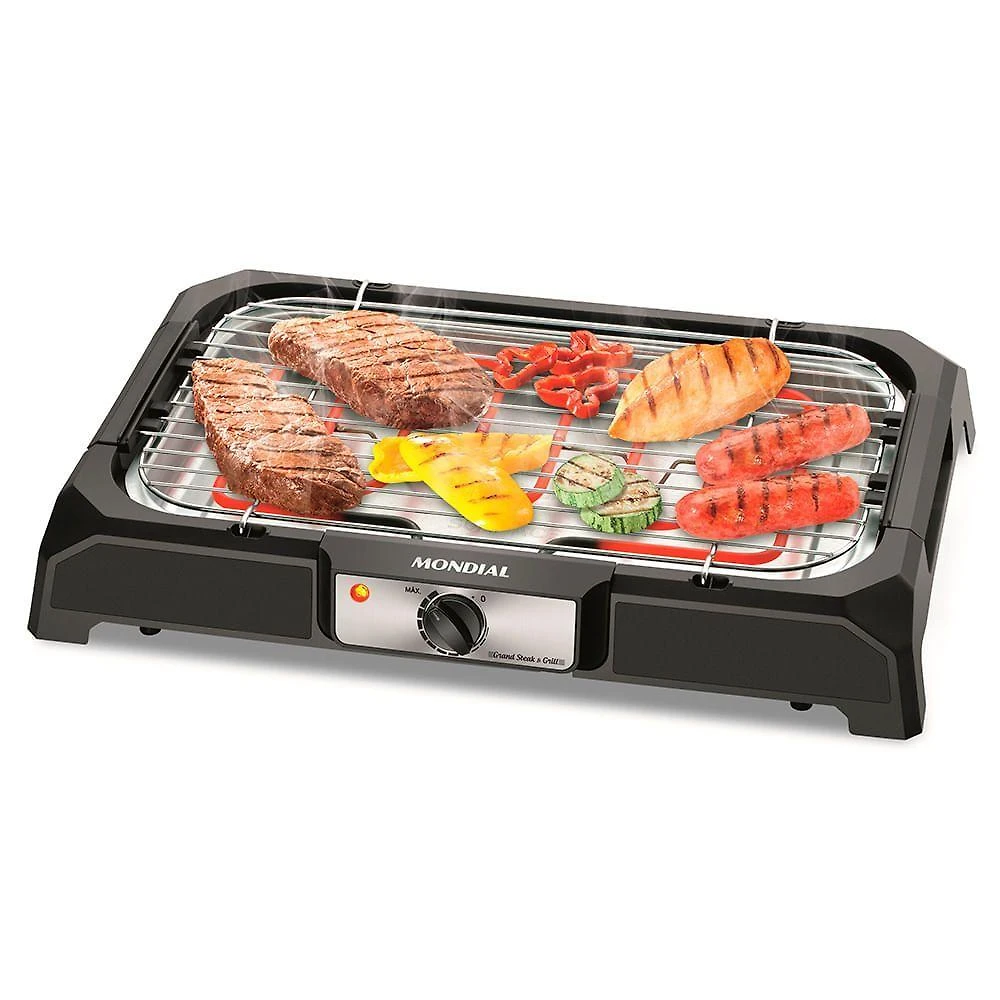 Churrasqueira Elétrica Mondial Grand Steak & Grill Ch-05 Churrasqueira Eletrica-220v-preto