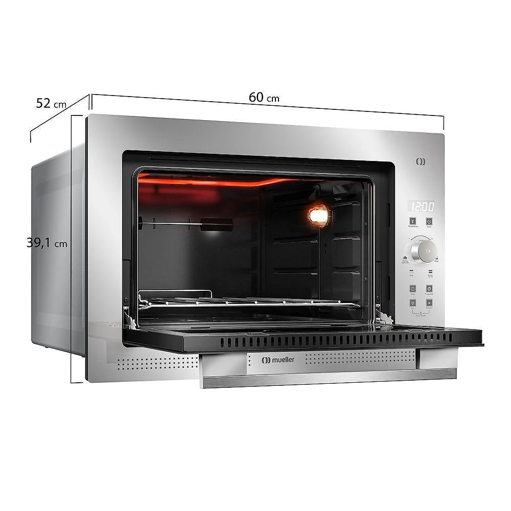 Forno Elétrico De Embutir Digital Mueller 50 Litros Espelhado MFE50L 110V