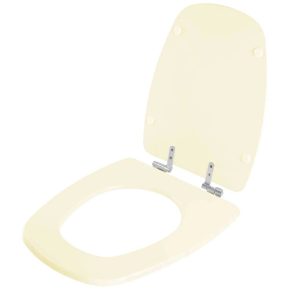 Assento Sanitário Monte Carlo Alongado Resina Plástica Fechamento Suave Creme Pontto Lavabo webcontinental-7897116787627