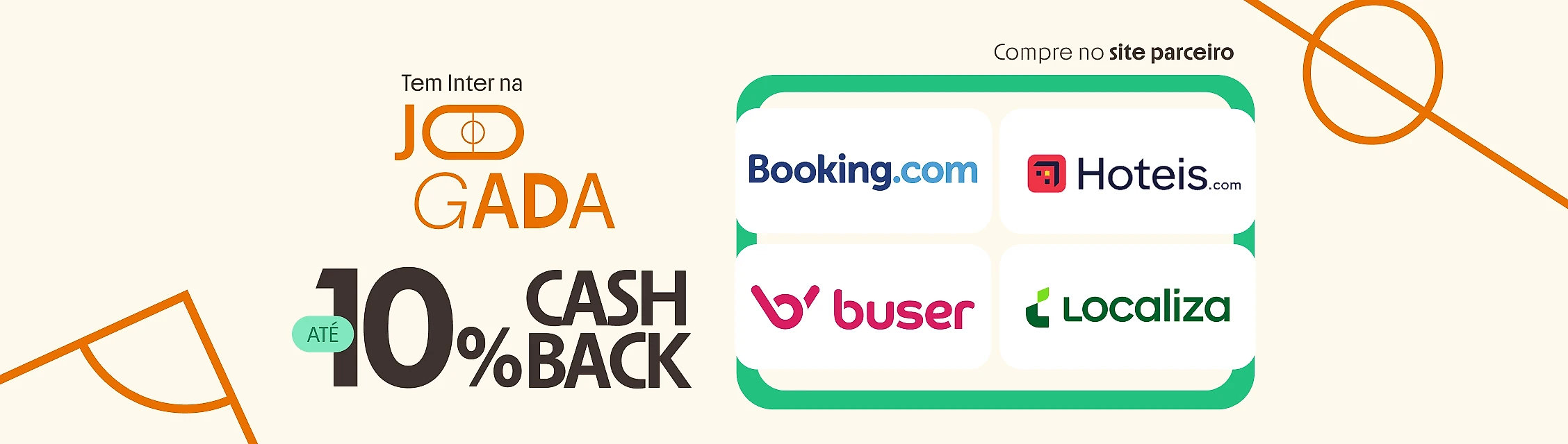 Viagens até 15% de cashback