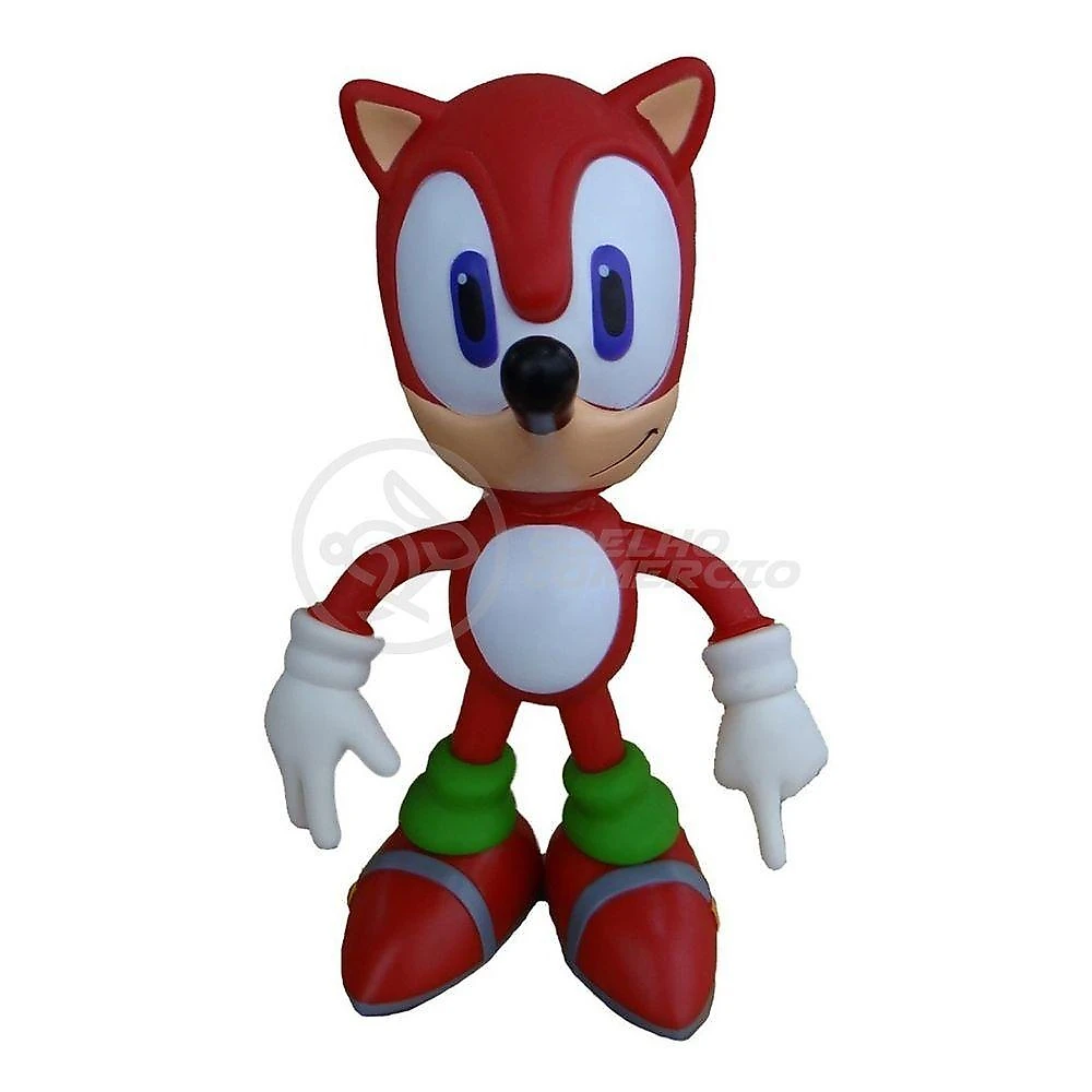 Boneco Sonic Red Vermelho Grande Super Size 23Cm - Sonic