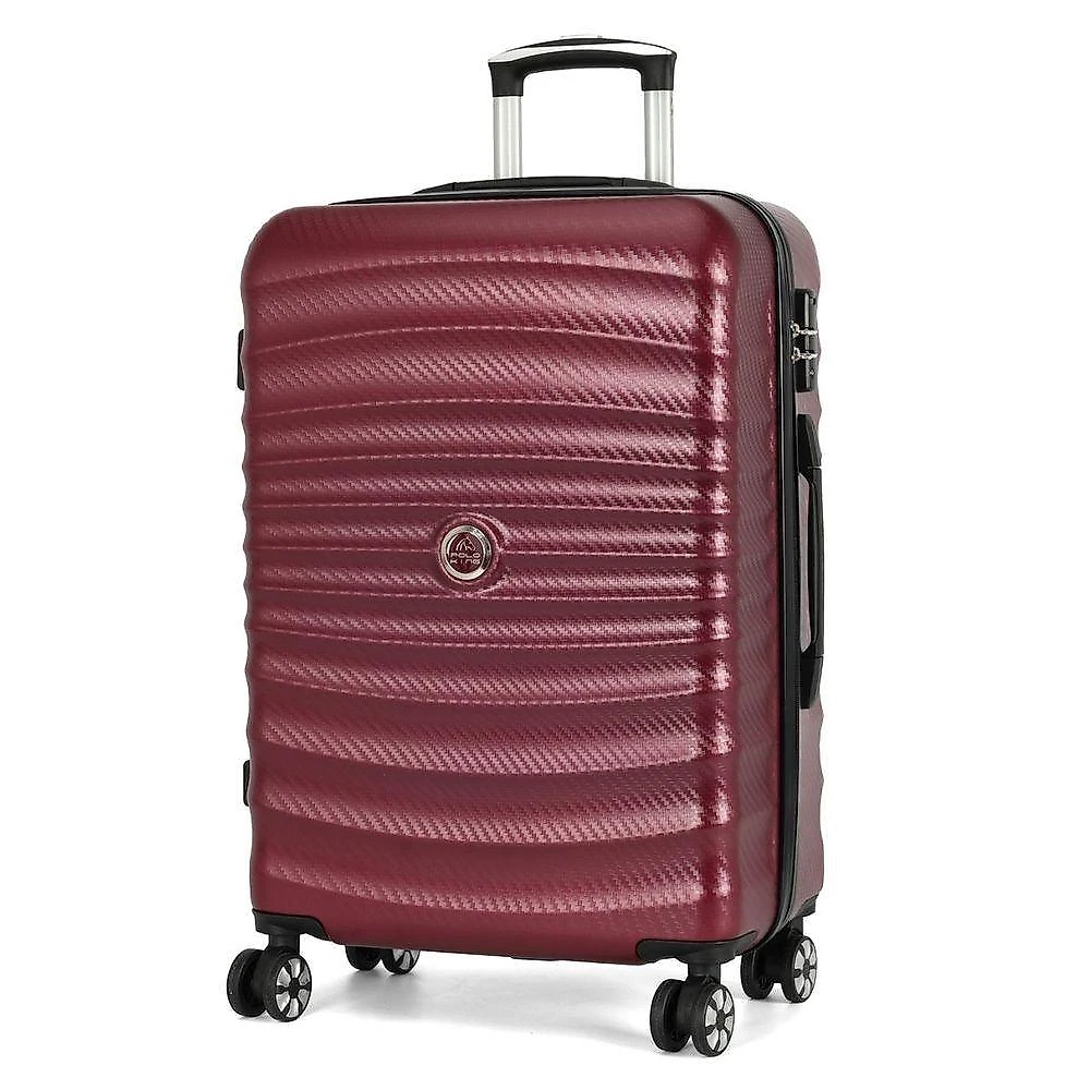Mala de Viagem Grande 115L Policarbonato Expansiva Zíper Colorado Vinho Polo King