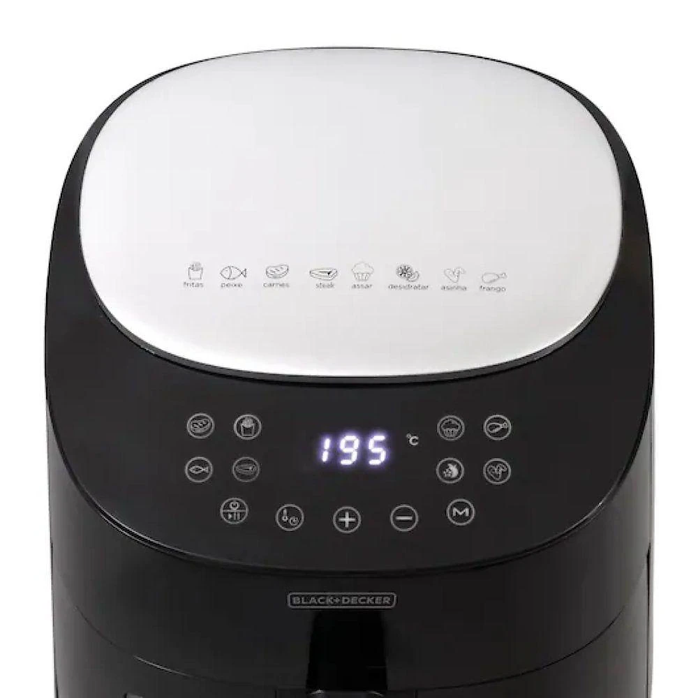 Fritadeira sem Óleo Black + Decker AFMDV360-BR 4,5L 1500W Digital Preto 220V
