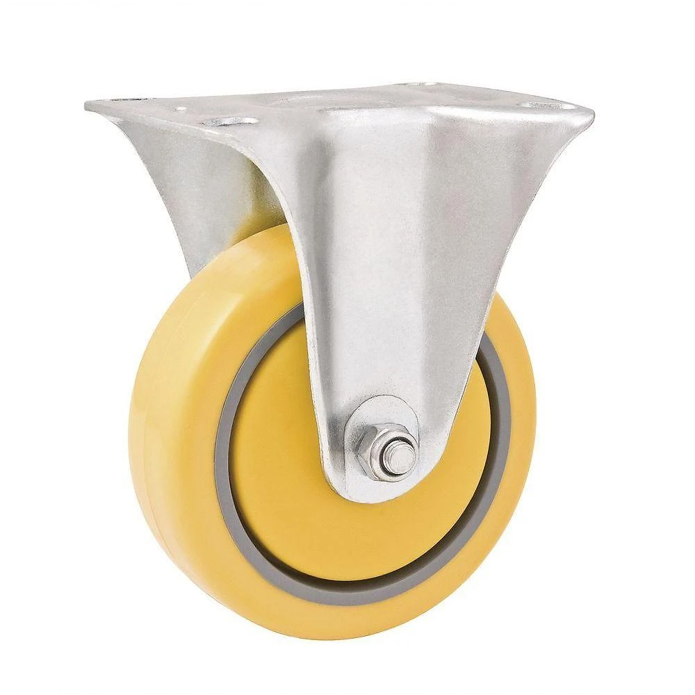 Rodizio Fixo 5 Média 120kg Núcleo Pvc Poliuretano Rf805 - V
